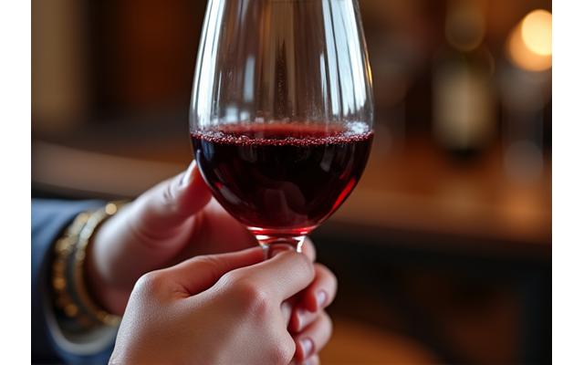 Image d'une dégustation de vin dans un château prestigieux, Bordeaux, évoquant le luxe.